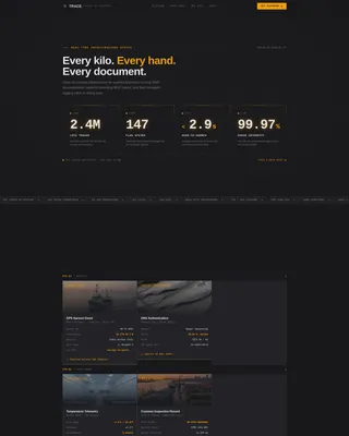 Seafood Traceability Platform Website Template