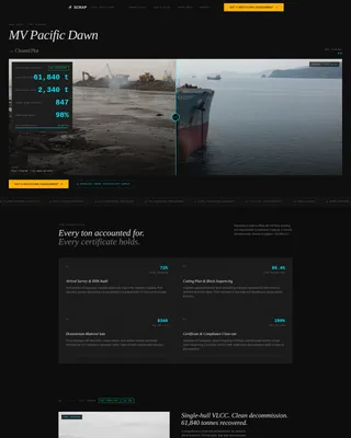 Ship Recycling & Demolition Landing Page Template