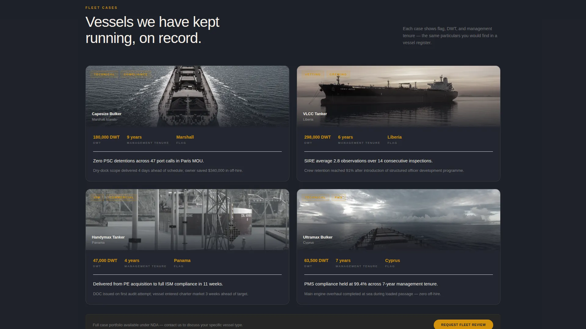 Ship Management Company Website Template