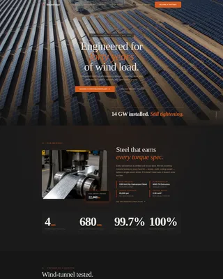 Solar Mounting System Manufacturer Landing Page