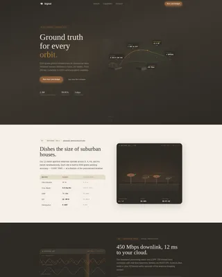 Ground Station Network Landing Page Template