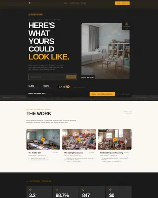 Kids Room Cleaning Specialist Landing Page Template