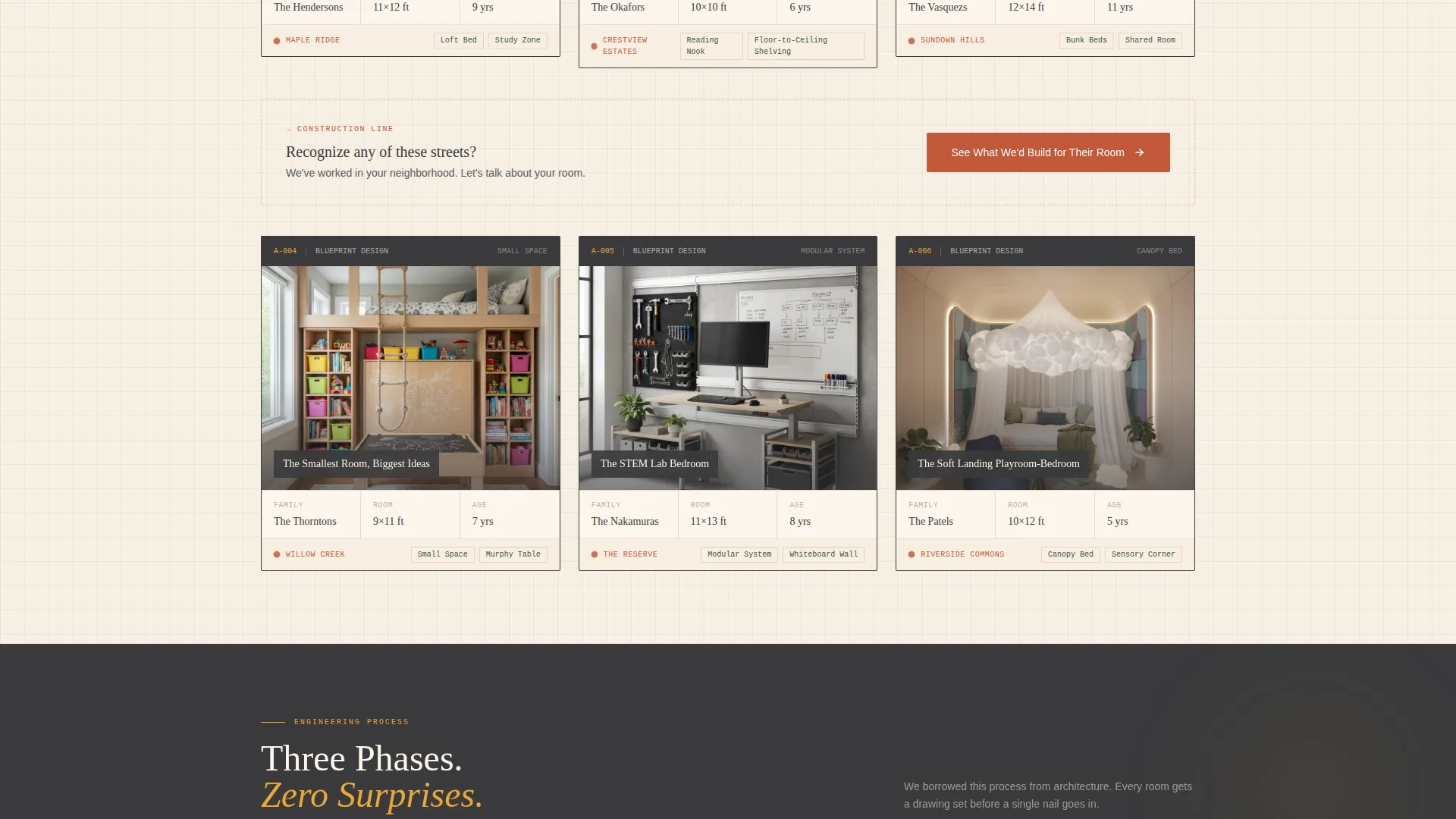 Kids Room Designer Landing Page Template
