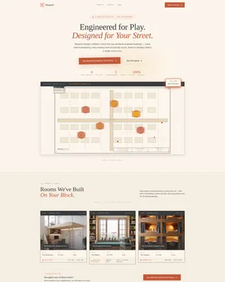 Kids Room Designer Landing Page Template