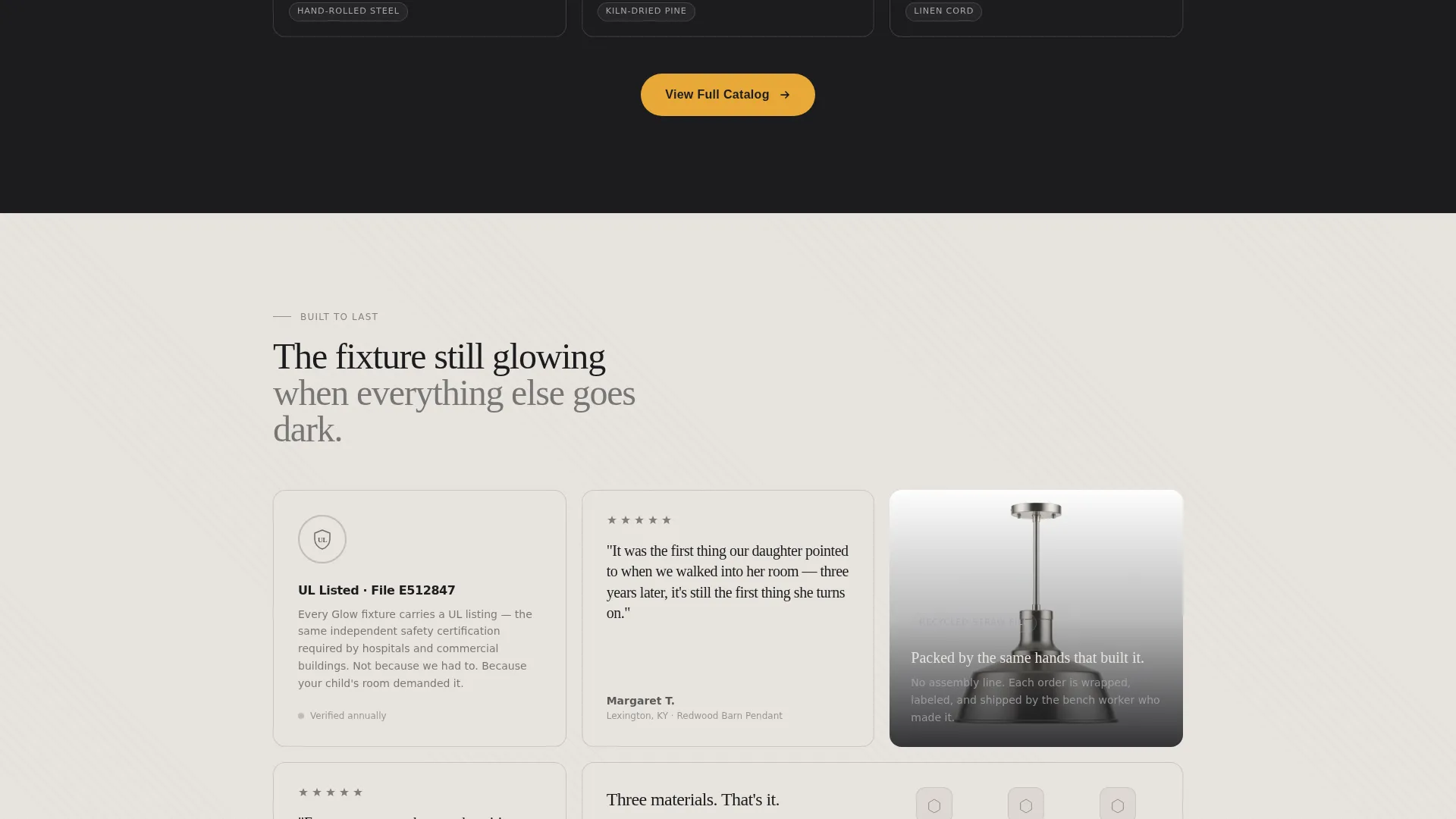 Handcrafted Kids Room Lighting Landing Page Template