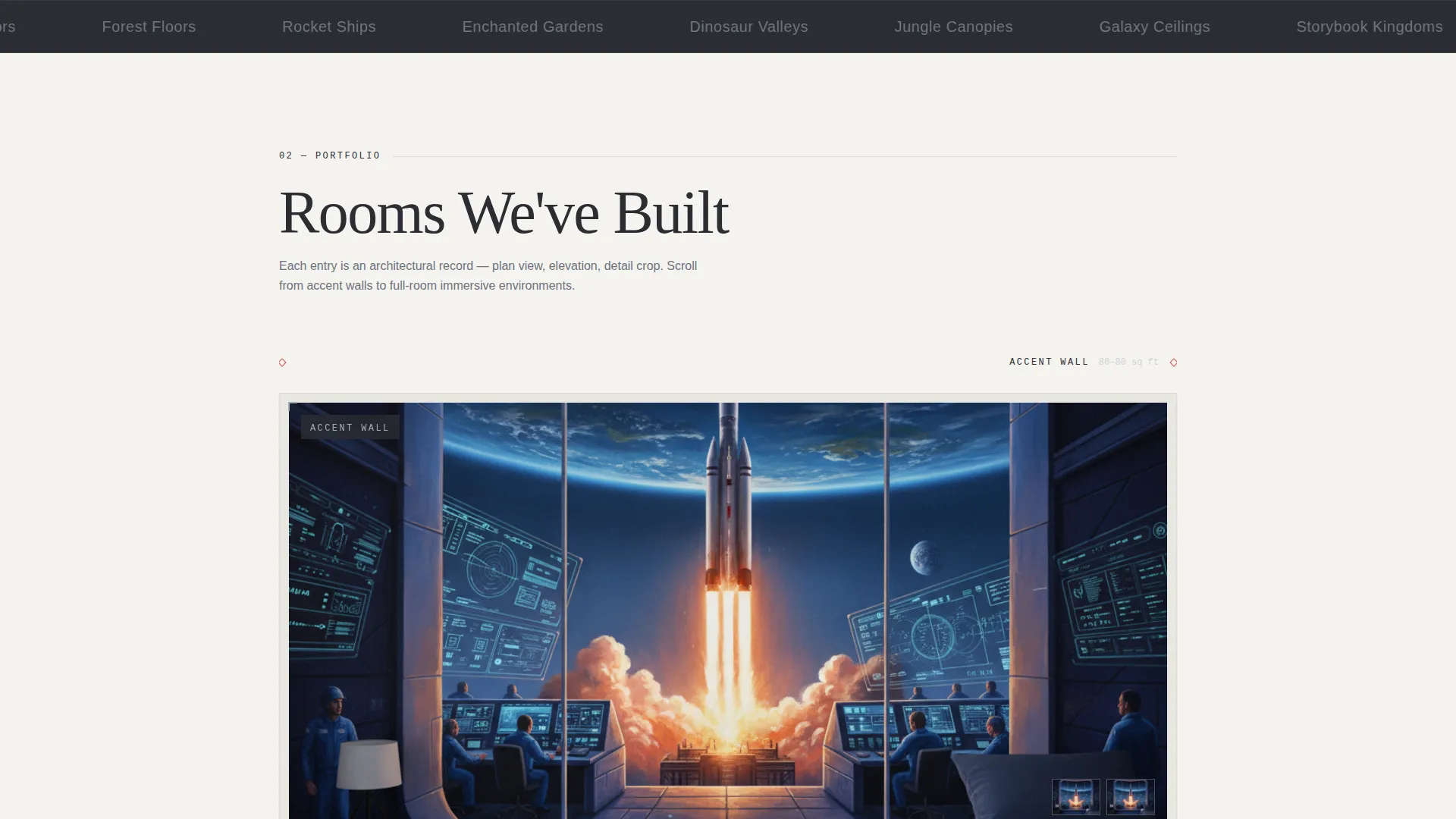 Kids Room Mural Painting Landing Page Template