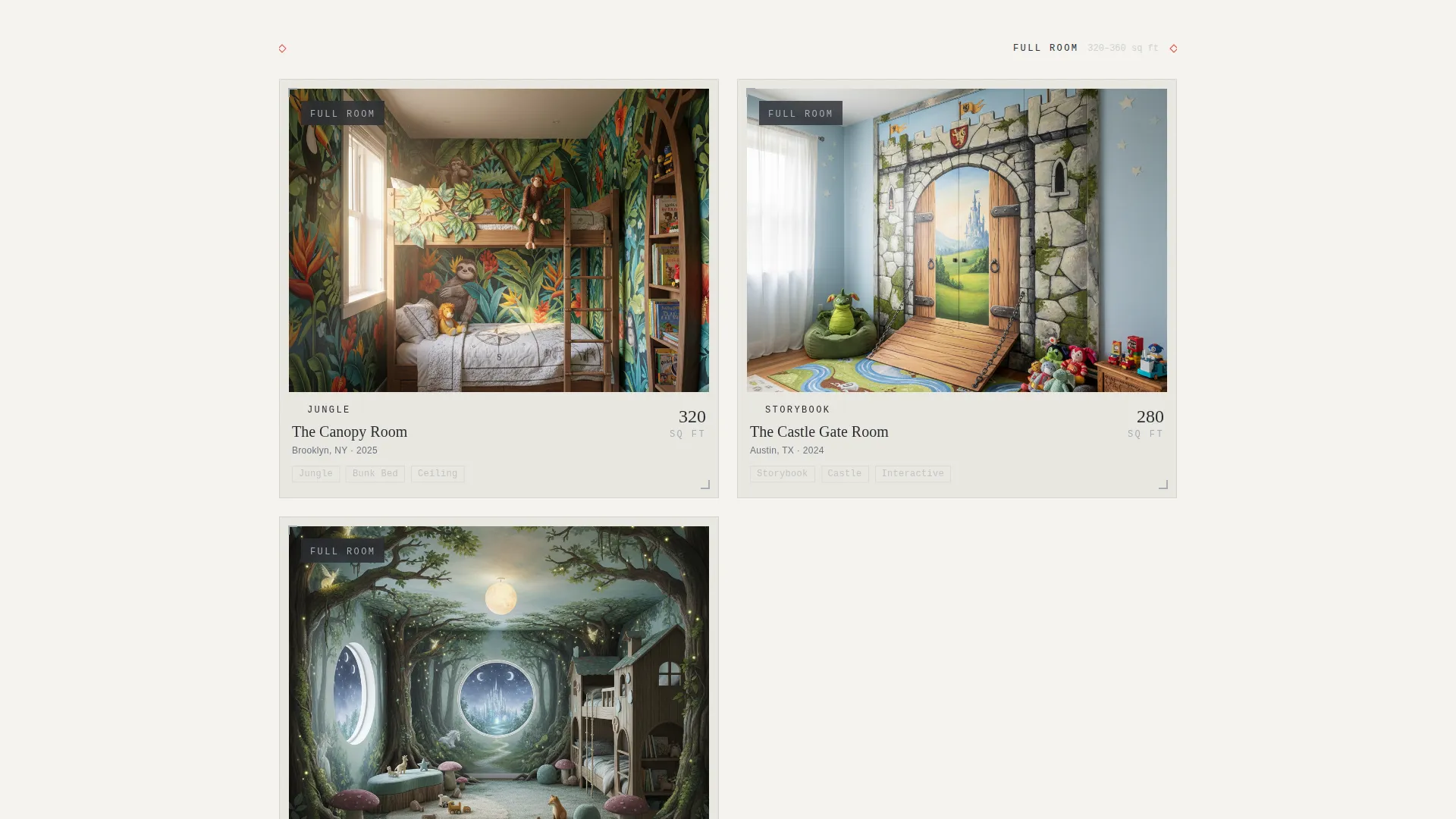 Kids Room Mural Painting Landing Page Template