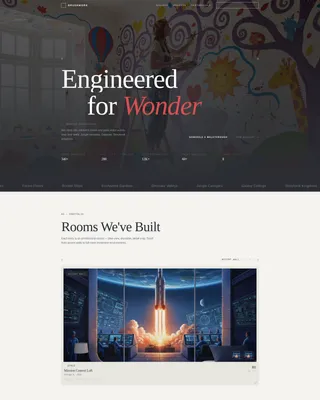 Kids Room Mural Painting Landing Page Template