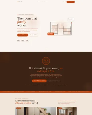 Modular Kids Room Storage Landing Page Template
