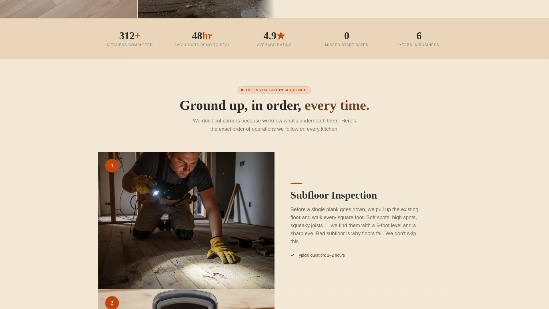 Kitchen Renovation Professional Website Template