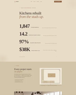 Kitchen & Bathroom Remodeling Booking Website Template