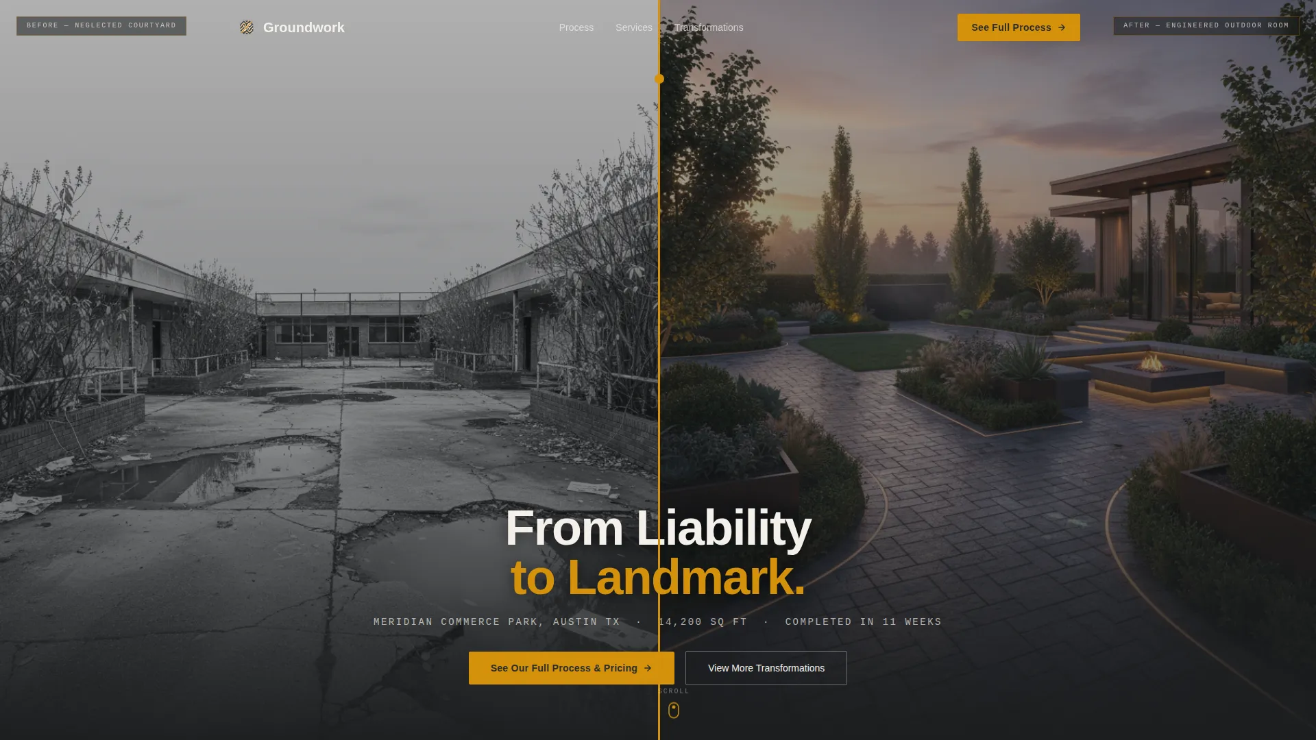 Precision Landscaping Landing Page Template