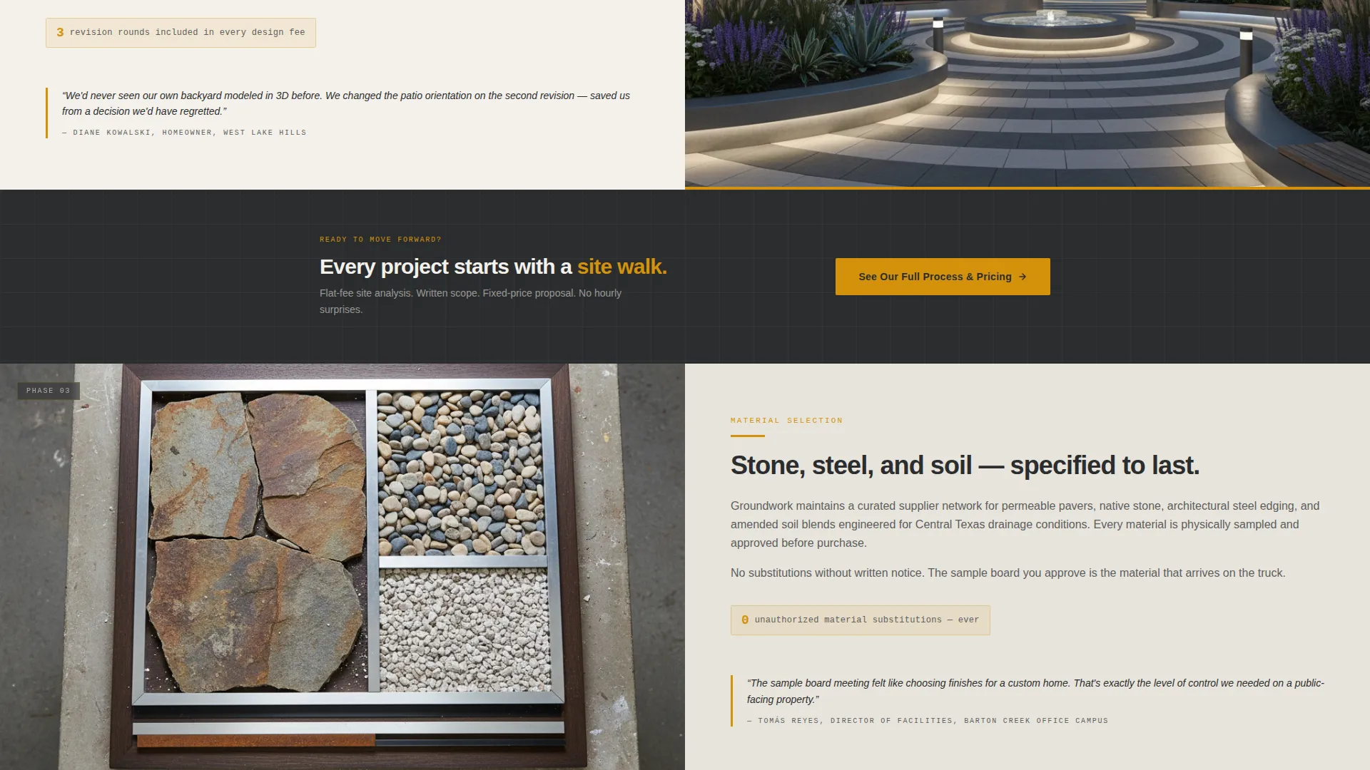 Precision Landscaping Landing Page Template