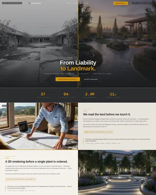 Precision Landscaping Landing Page Template