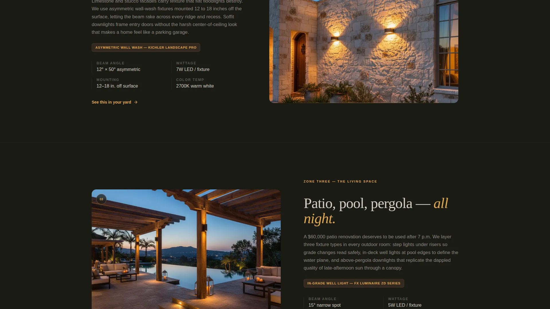 Landscape Lighting Landing Page Template