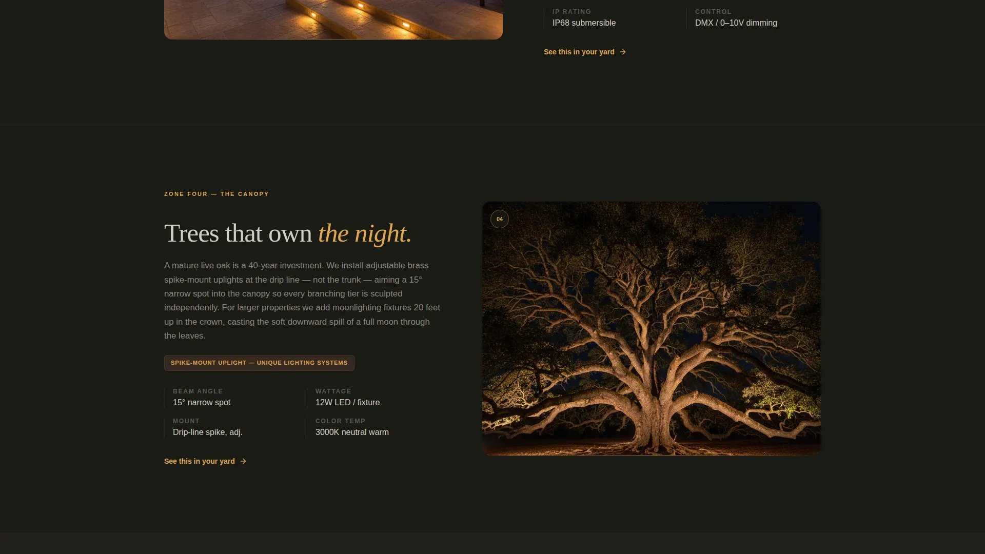 Landscape Lighting Landing Page Template