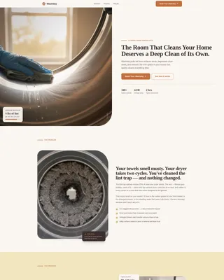 Laundry Room Cleaning Specialist Landing Page