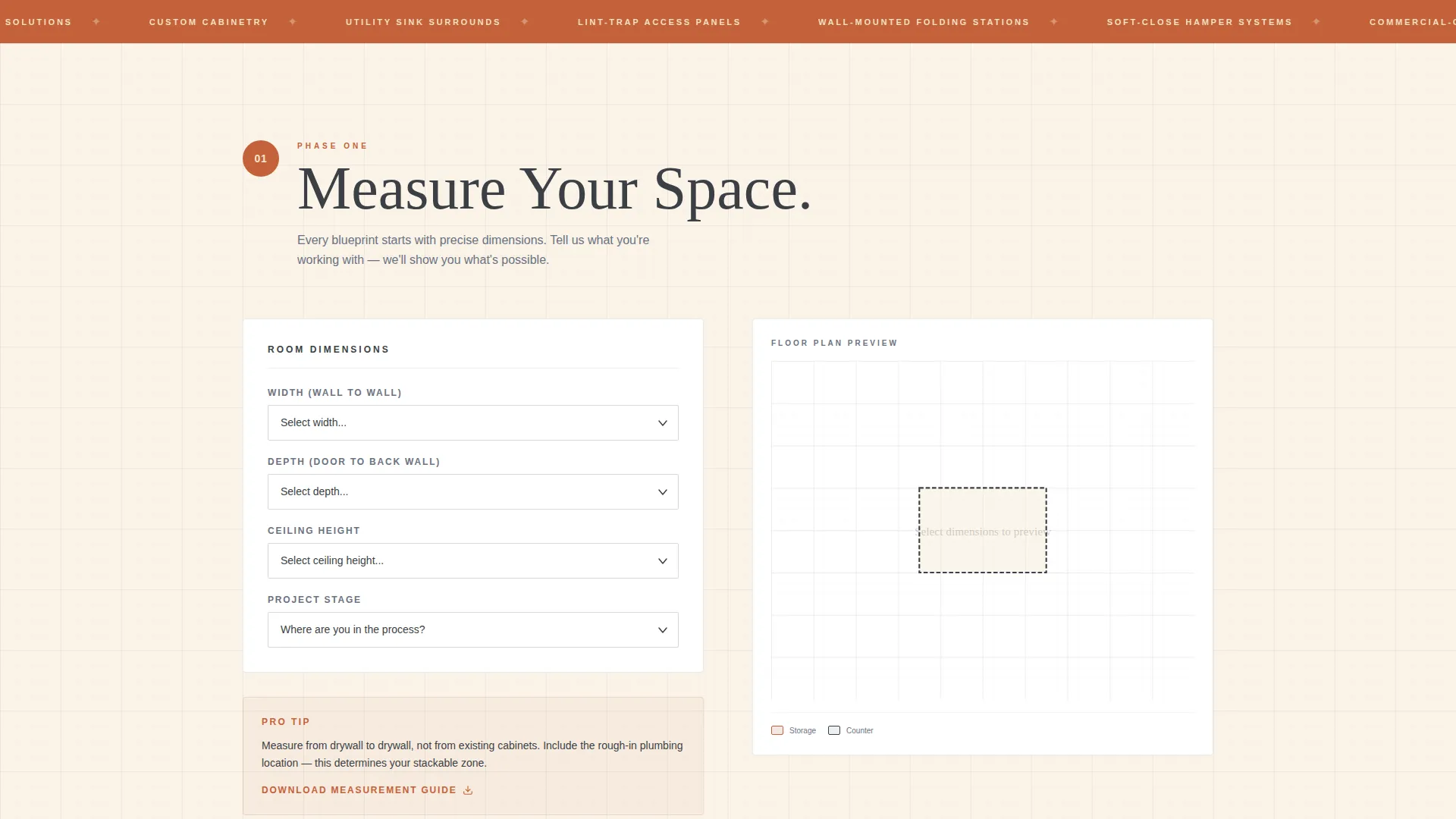 Laundry Room Landing Page Template for Lead Gen