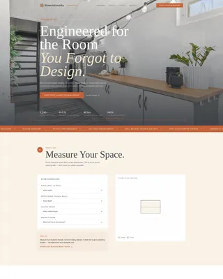 Laundry Room Landing Page Template for Lead Gen