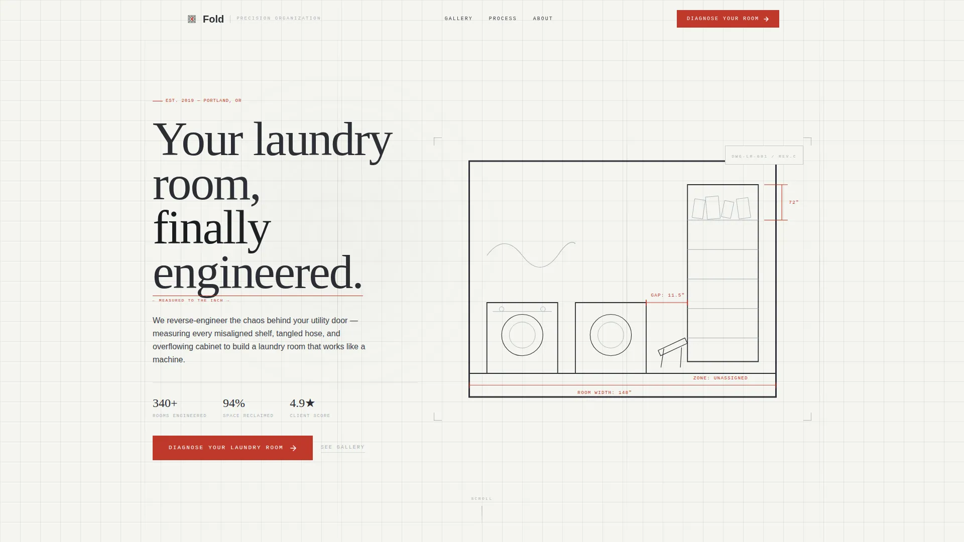 Laundry Room Organizer & Declutter Landing Page Template