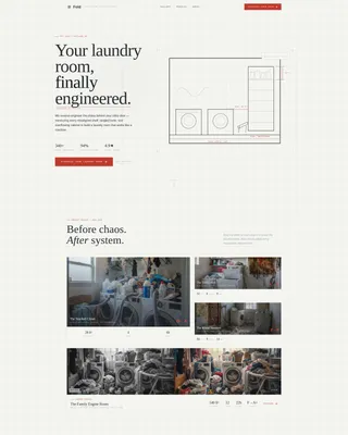 Laundry Room Organizer & Declutter Landing Page Template
