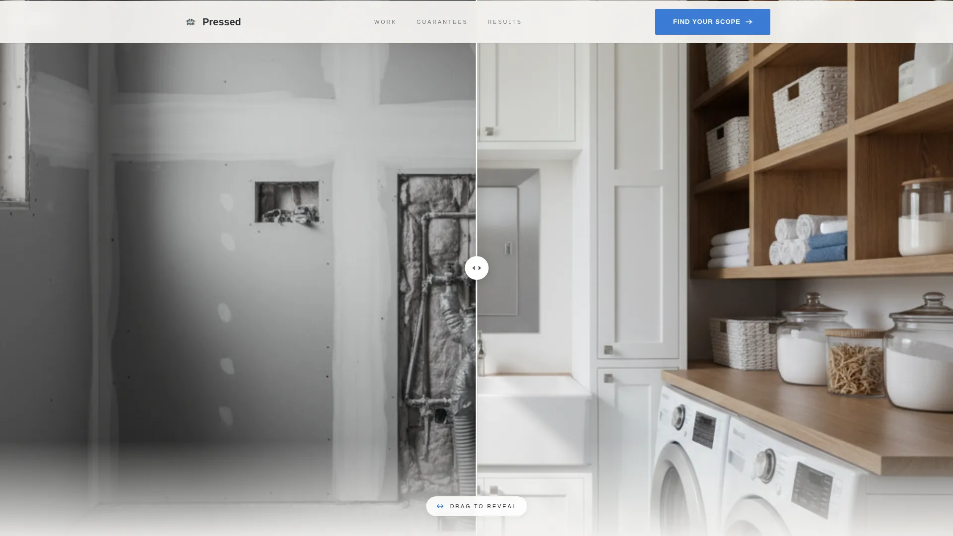 Laundry Room Remodeling Contractor Landing Page
