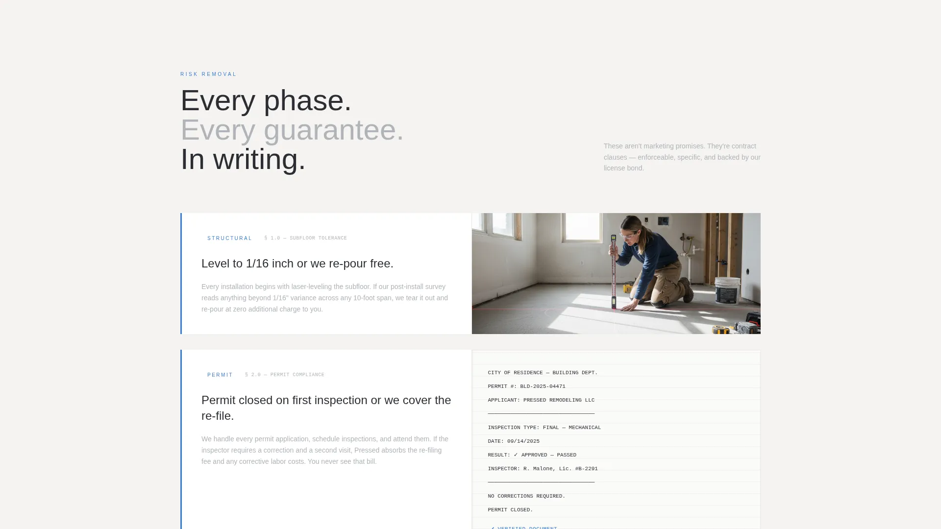 Laundry Room Remodeling Contractor Landing Page