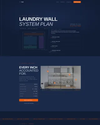 Industrial Laundry Room Storage Landing Page Template