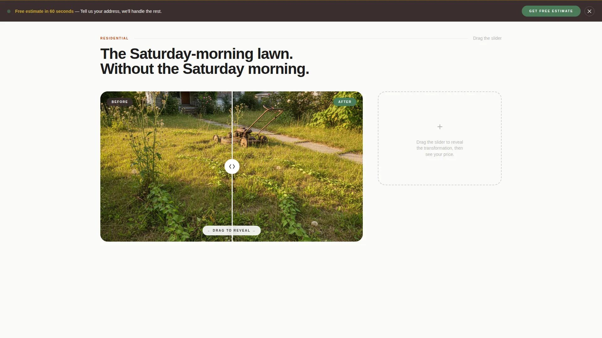 Expert Lawn Care Landing Page Template