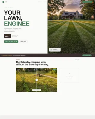 Expert Lawn Care Landing Page Template