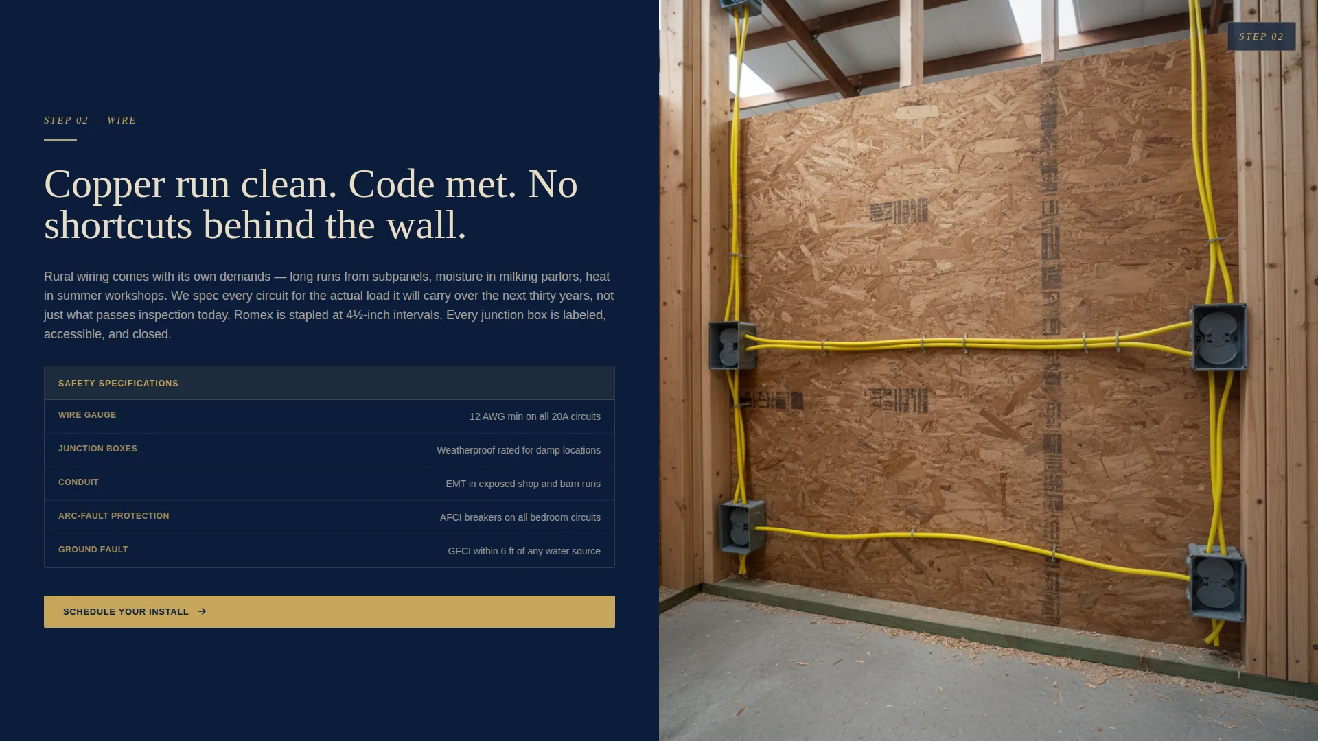 Light Fixture Installation Landing Page Template