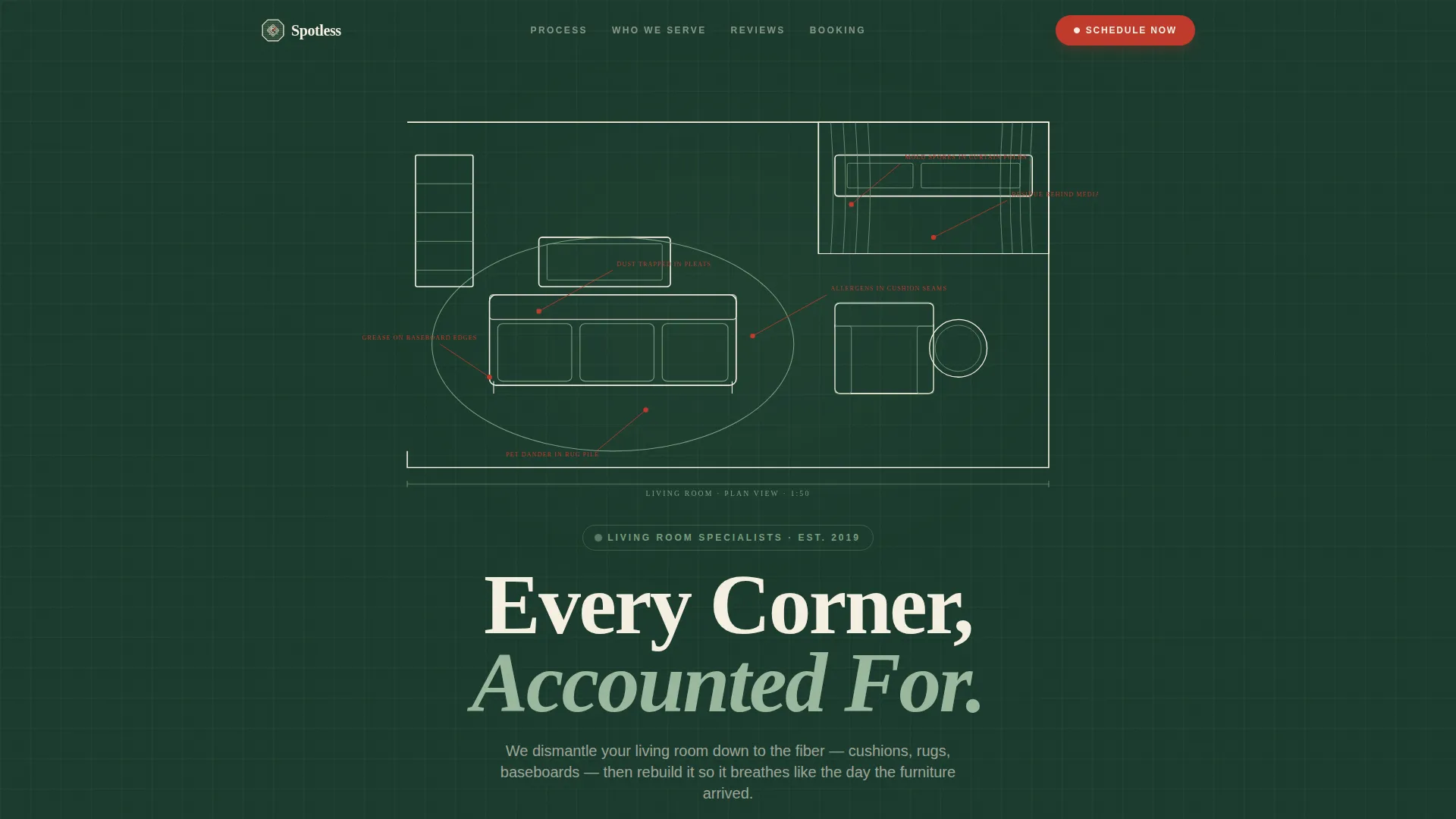 Trustworthy Sanitization Landing Page Template
