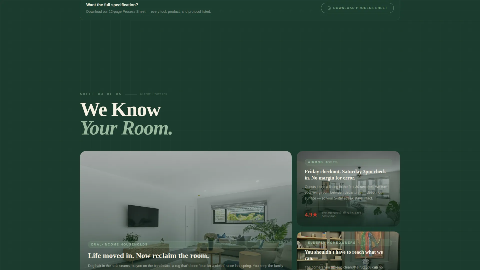 Trustworthy Sanitization Landing Page Template