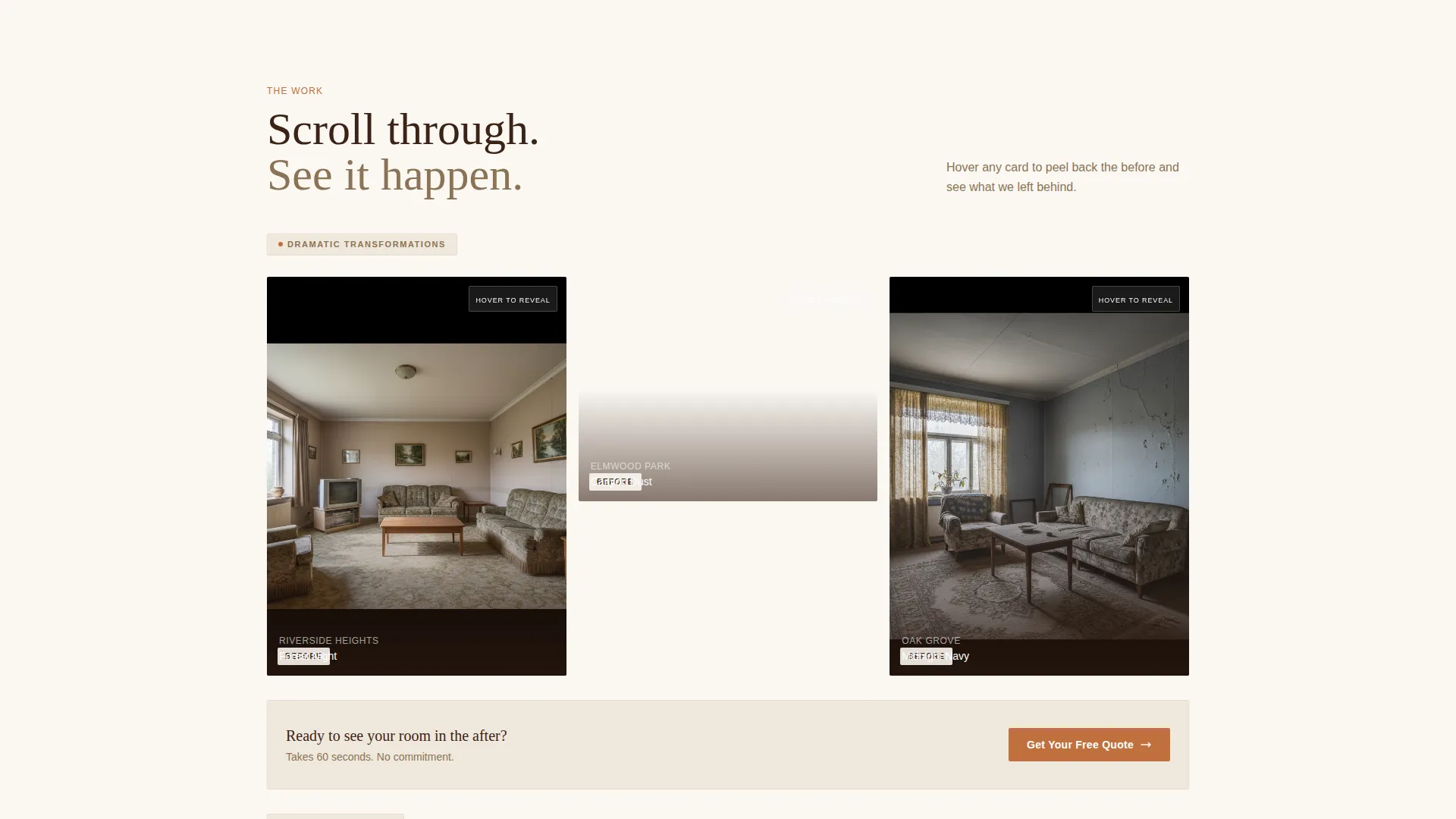 Living Room Painting Service Landing Page Template