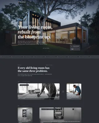 Living Room Remodeling Contractor Landing Page