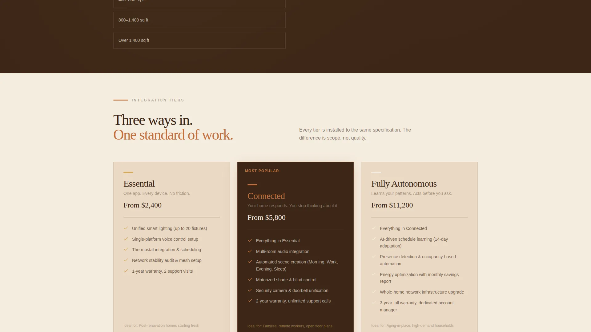 Smart Home Integration Landing Page Template