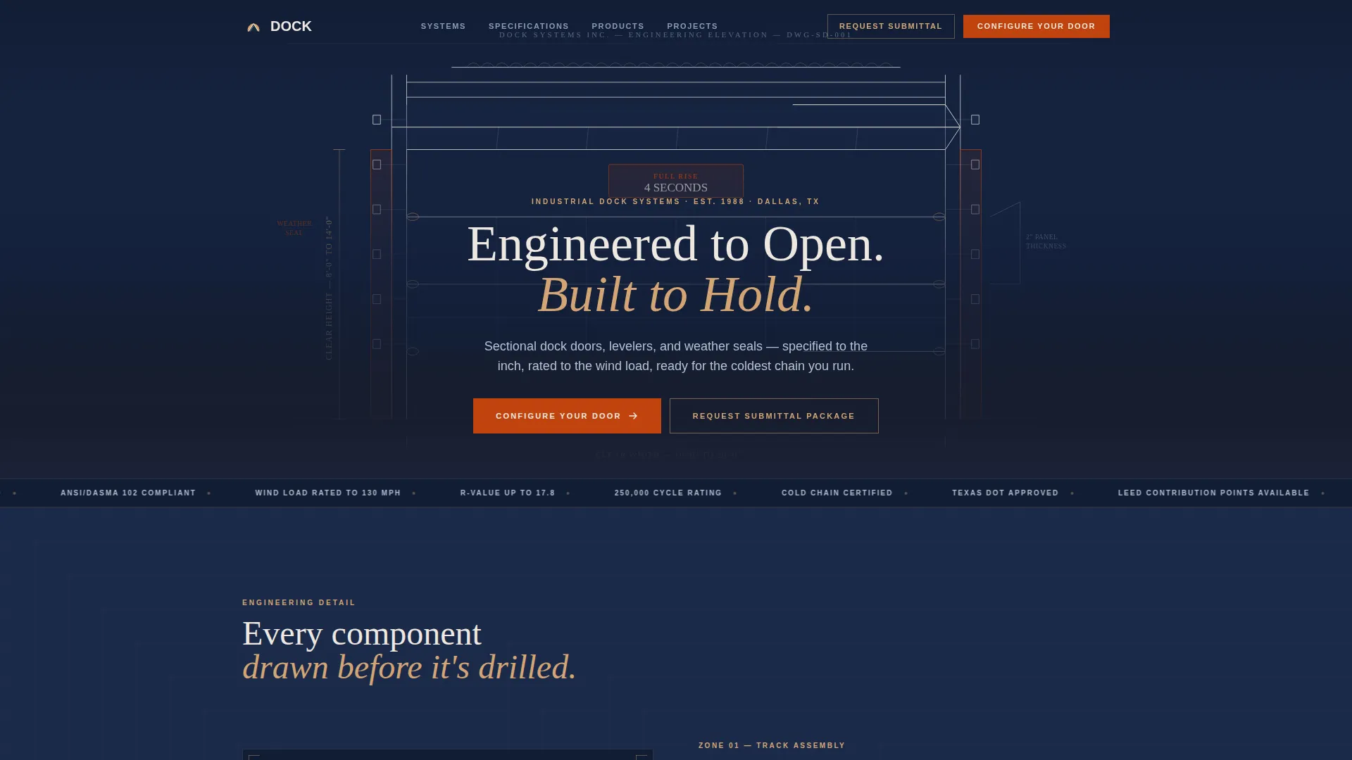 Loading Dock Door Manufacturer Landing Page Template