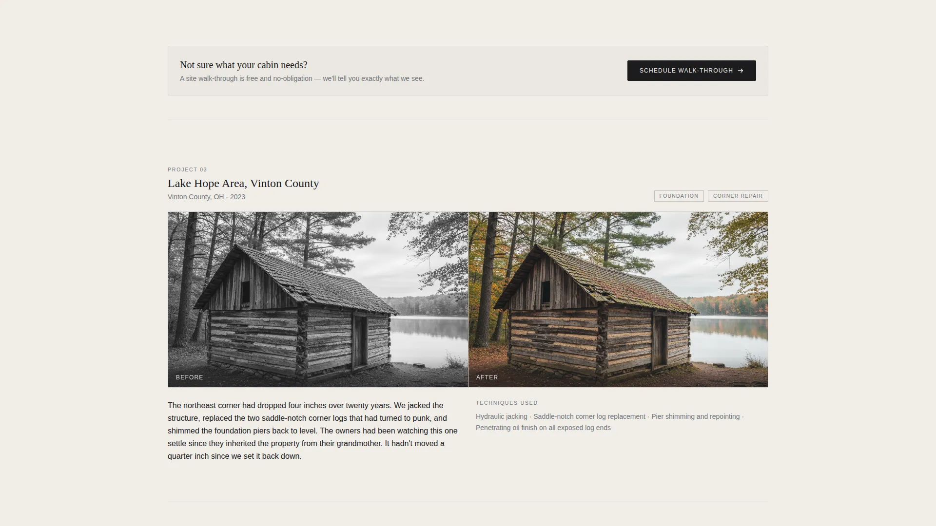 Complete Restoration & Preservation Appointment Booking Website Template
