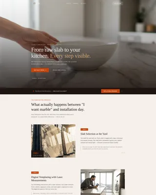 Specialist Marble Products Professional Website Template