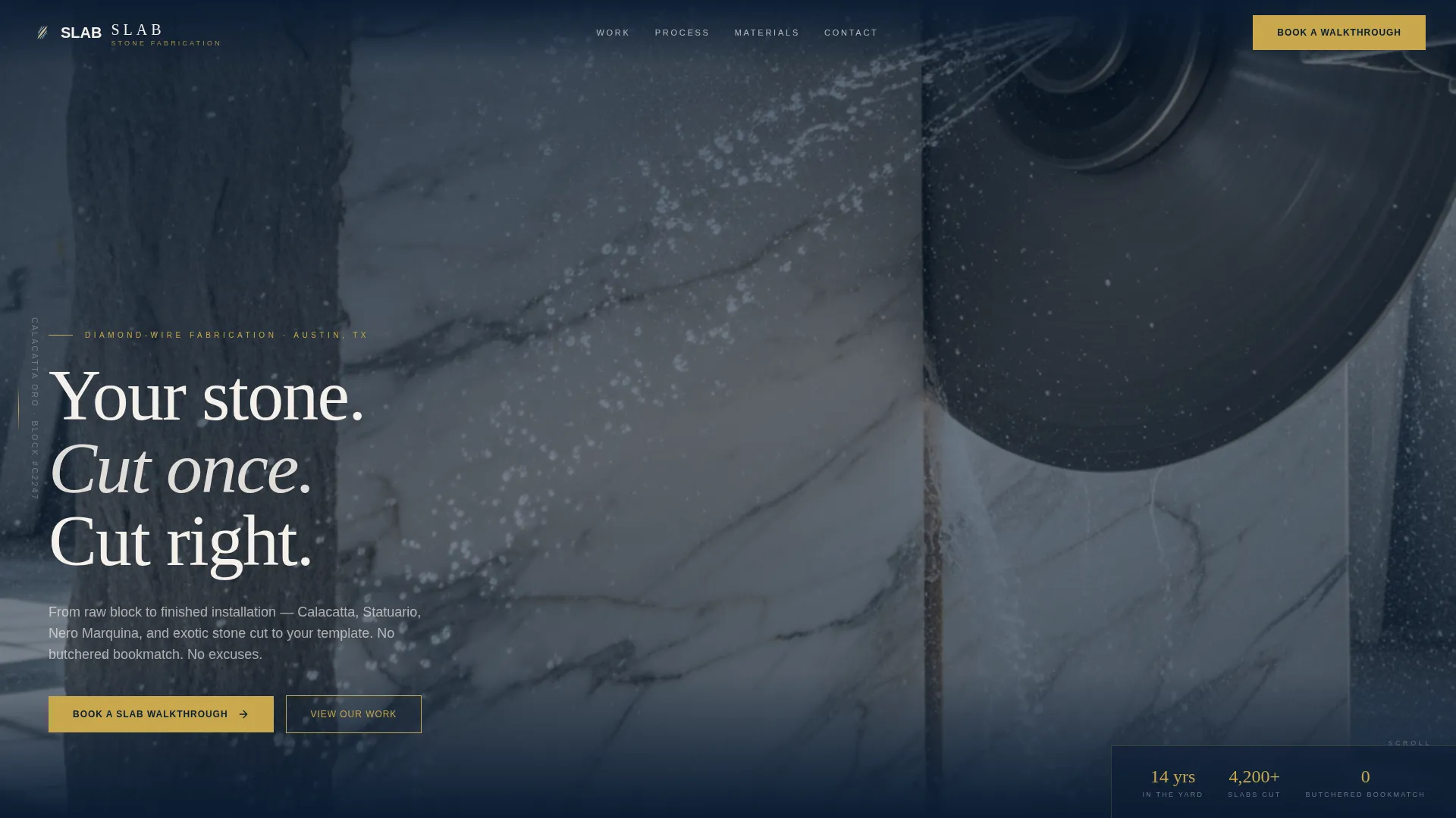 Specialist Marble Products Appointment Booking Website Template