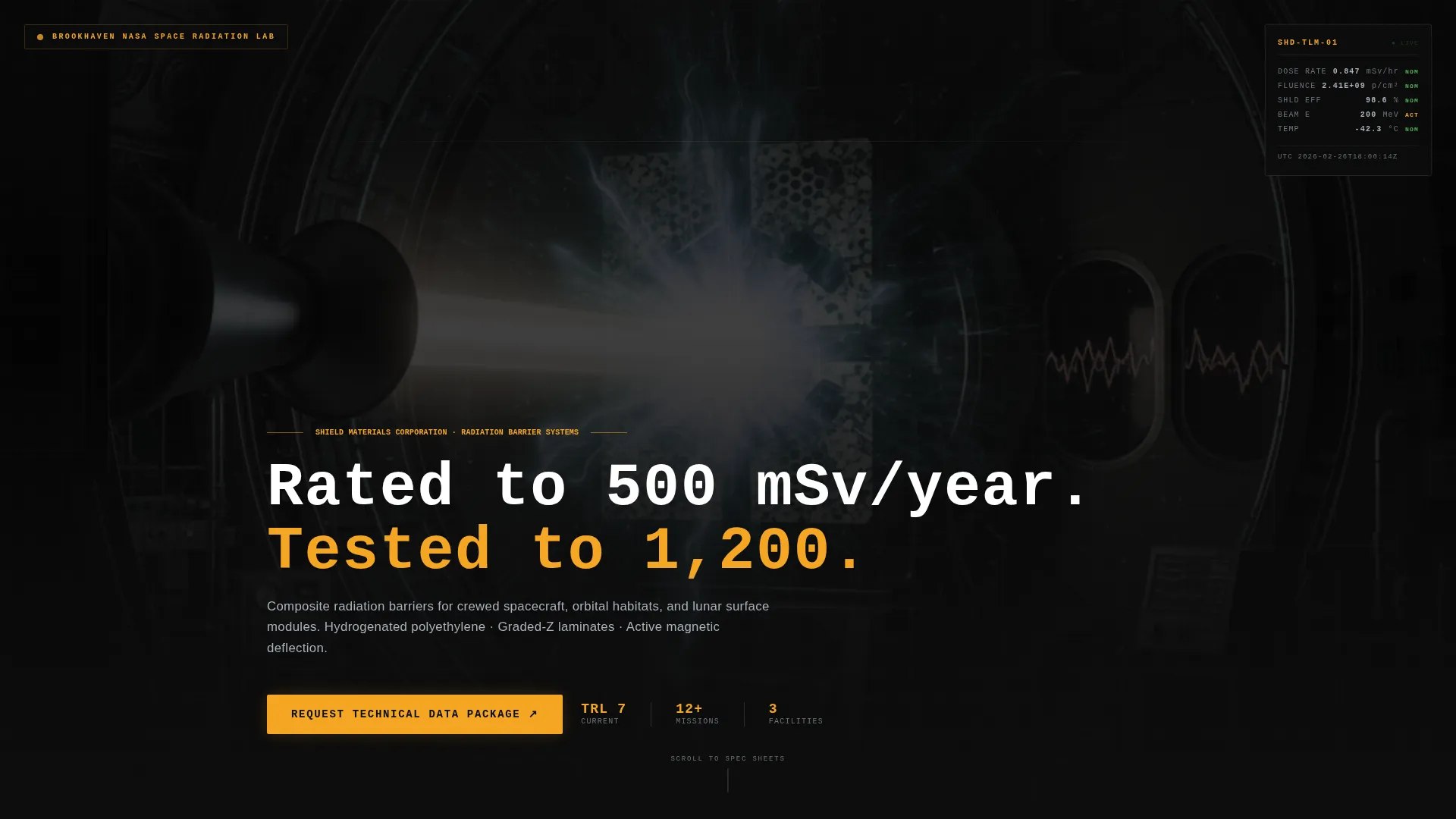 Space & Advanced Aerospace Pricing & Packages Website Template