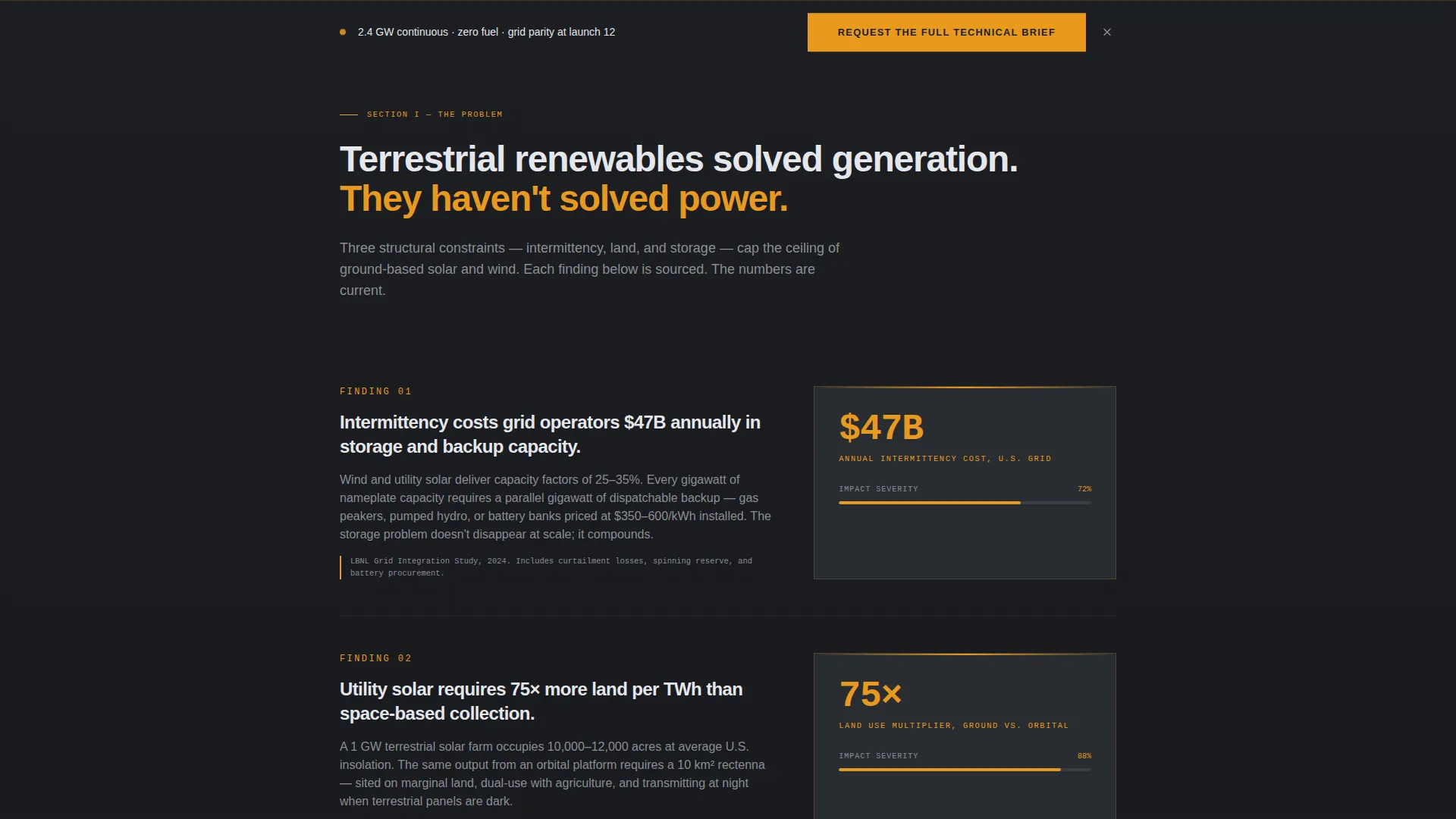 Space & Advanced Aerospace Professional Website Template