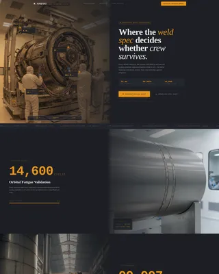 Space Station Engineering Landing Page Template