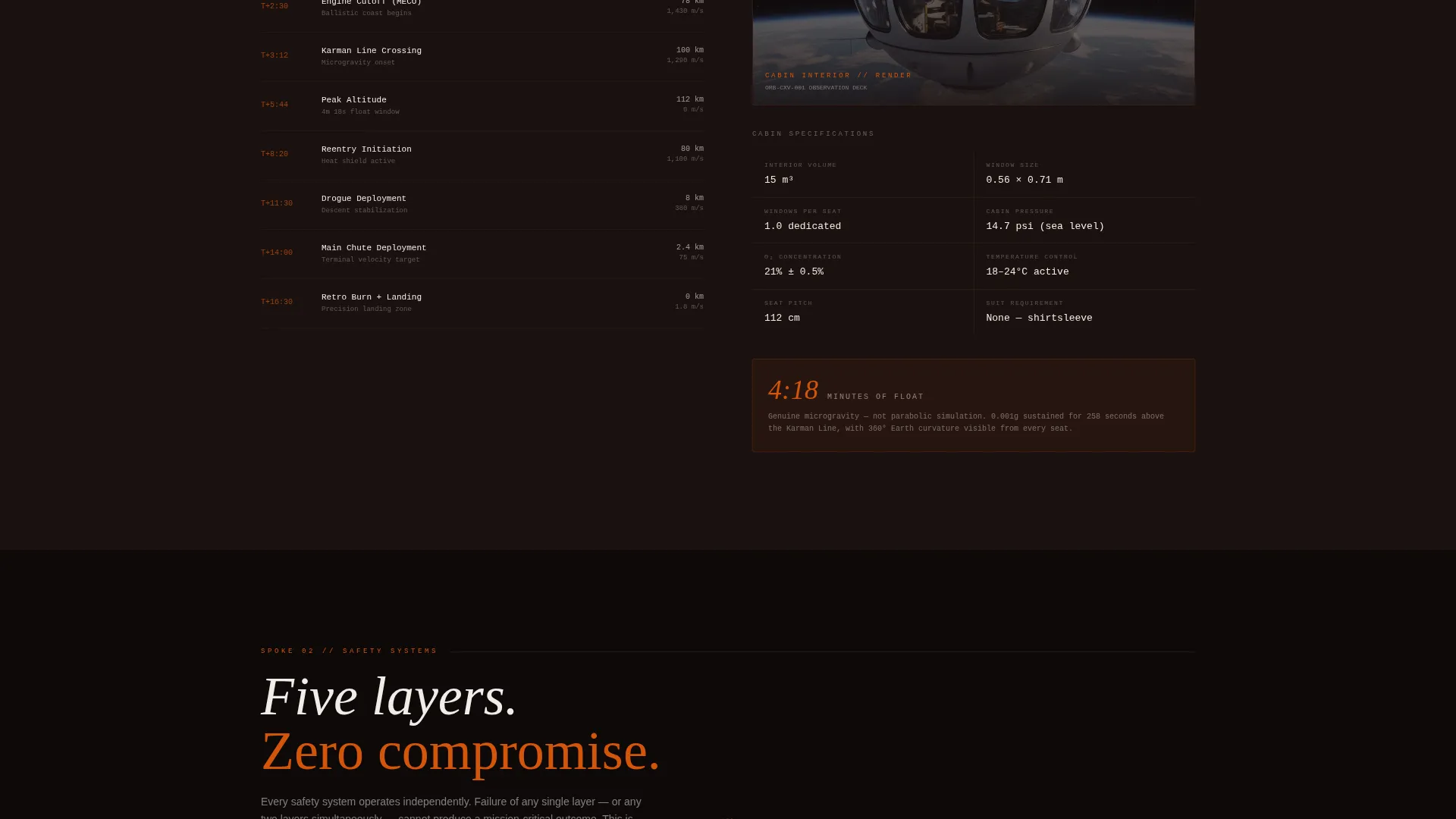 Space Tourism B2B Landing Page Template