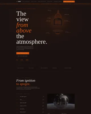 Space Tourism B2B Landing Page Template