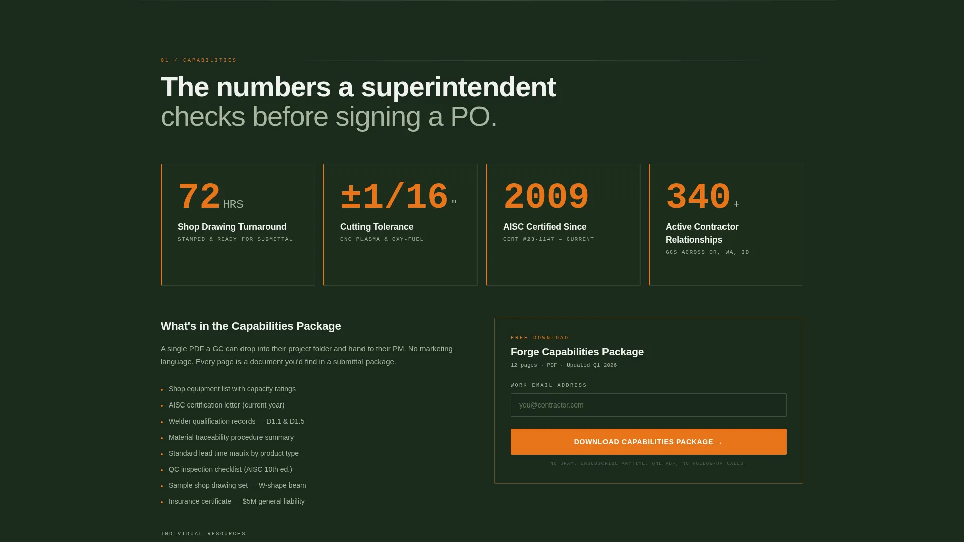 Advanced Metal & Steel Fabrication Professional Website Template
