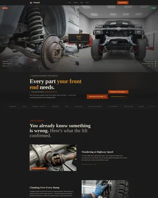 Component & Equipment Manufacturing Portfolio Website Template