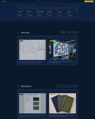 Textile Prototype Studio Landing Page Template