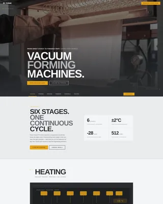 Manufacturing Processes Professional Website Template