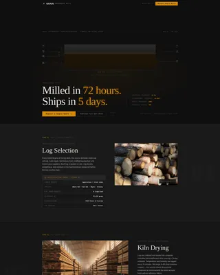 Industrial Wood Flooring Manufacturer Landing Page